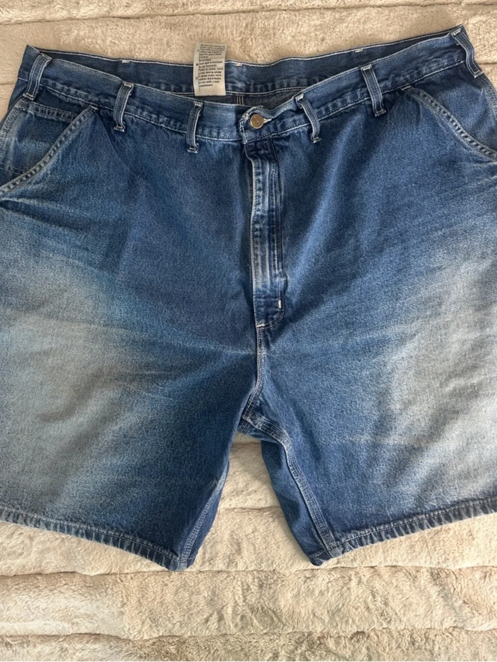 Carhartt Denim Cargo Jorts Shorts, 48 inch waist